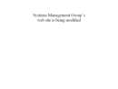 SYSTEMS MANAGEMENT GROUP