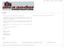ALEXANDER CONSTRUCTION LLC