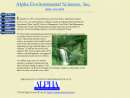 ALPHA ENVIRONMENTAL SCIENCES INC