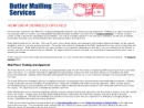 BUTLER BUSINESS SERVICES INC (DBA, Butler Mailing