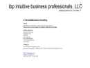 INTUITIVE BUSINESS PROFESSIONALS LLC