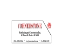 CORNERSTONE FABRICATING & CONSTRUCTION, INC.