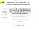 COMMUNICATION POWER SOLUTIONS, INC.