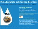 D-A LUBRICANT COMPANY INC