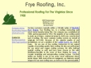 FRYE ROOFING INC