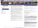LOS ANGELES HOMELESS SERVICES AUTHORITY