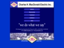 CHARLES H. MACDONALD ELECTRIC, INC.