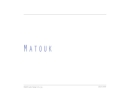 JOHN MATOUK & CO., INC.