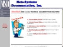 META-SYSTEMS DOCUMENTATION, INC.