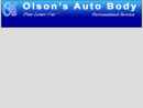 OLSON'S AUTO BODY INC