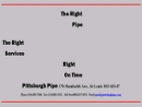 PITTSBURGH PIPE & SUPPLY CORP.