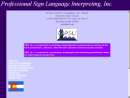 PROFESSIONAL SIGN LANGUAGE INTERPRETING,  INC.