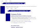 WR BLOCK AND ASSOCIATES INC