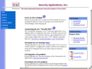 SECURITY APPLICATIONS, INC